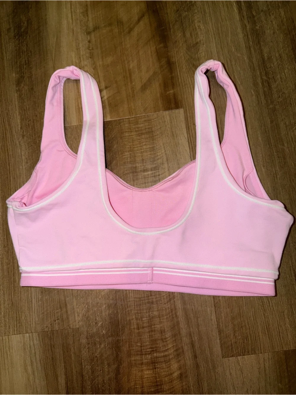 ALO Pink & White Trim Activewear Set – M/XS 💗